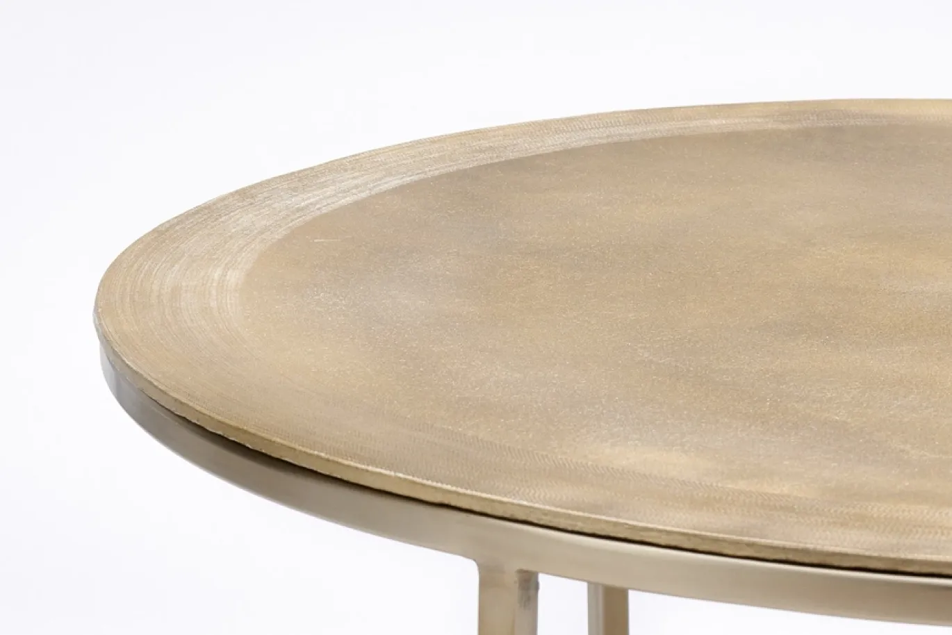 Light & Living Salontafel Set van 2 Talca Licht Goud Ø65/Ø75cm