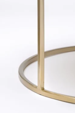 Light & Living Salontafel Set van 2 Talca Licht Goud Ø65/Ø75cm