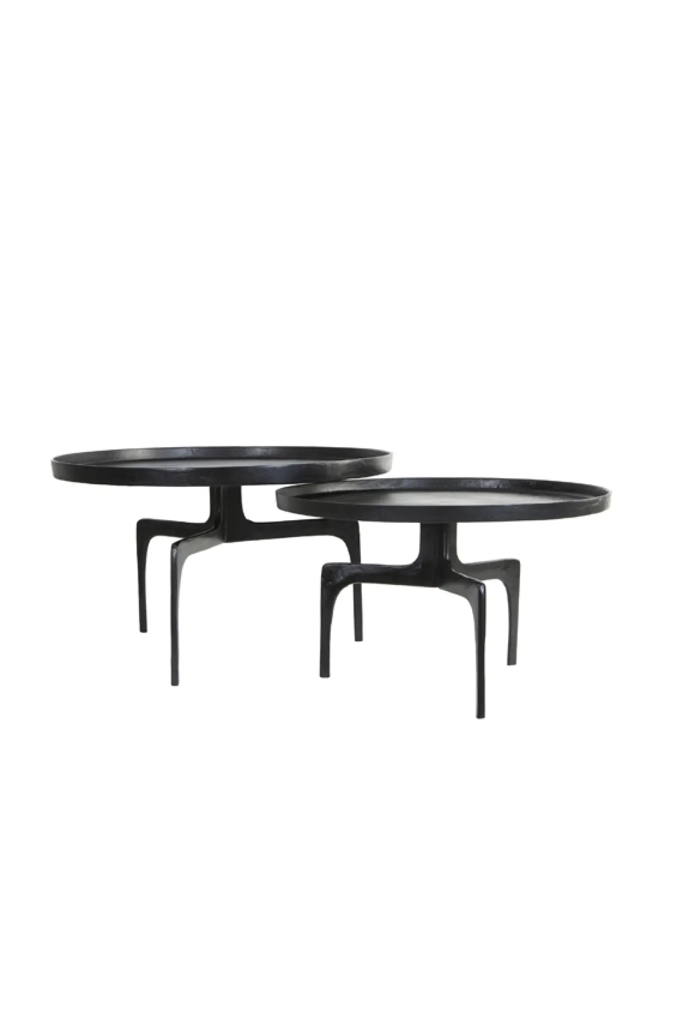 Light & Living Salontafel Set van 2 Pano Donker Brons Ø64/Ø75cm