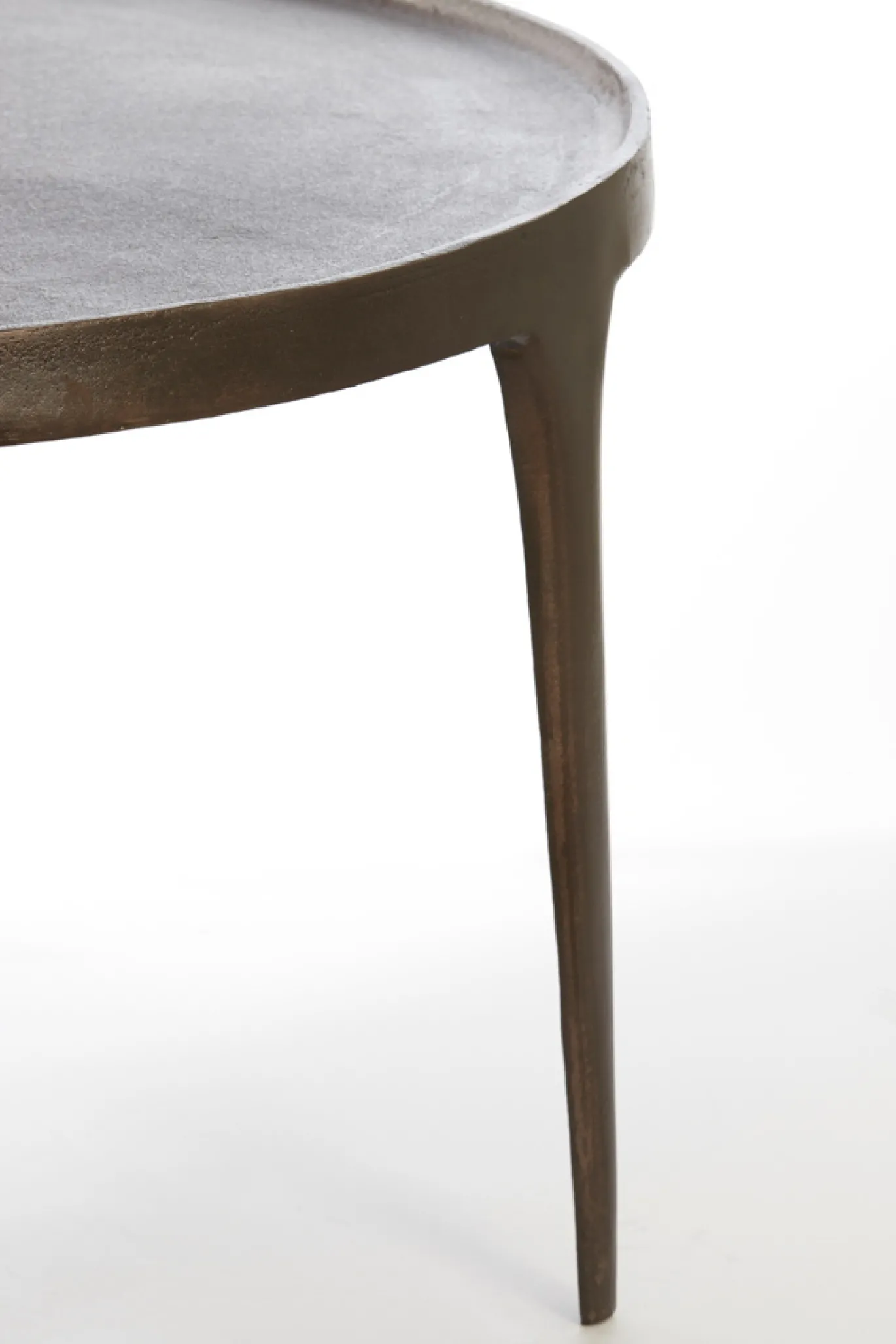 Light & Living Salontafel Tobias Set van 2 Donkerbruin Ø64+Ø75cm