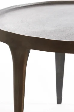 Light & Living Salontafel Tobias Set van 2 Donkerbruin Ø64+Ø75cm