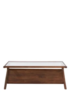 Light & Living Salontafel Yuki Acaciahout & Glas 112cm