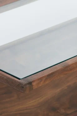 Light & Living Salontafel Yuki Acaciahout & Glas 112cm