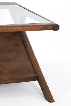 Light & Living Salontafel Yuki Acaciahout & Glas 112cm