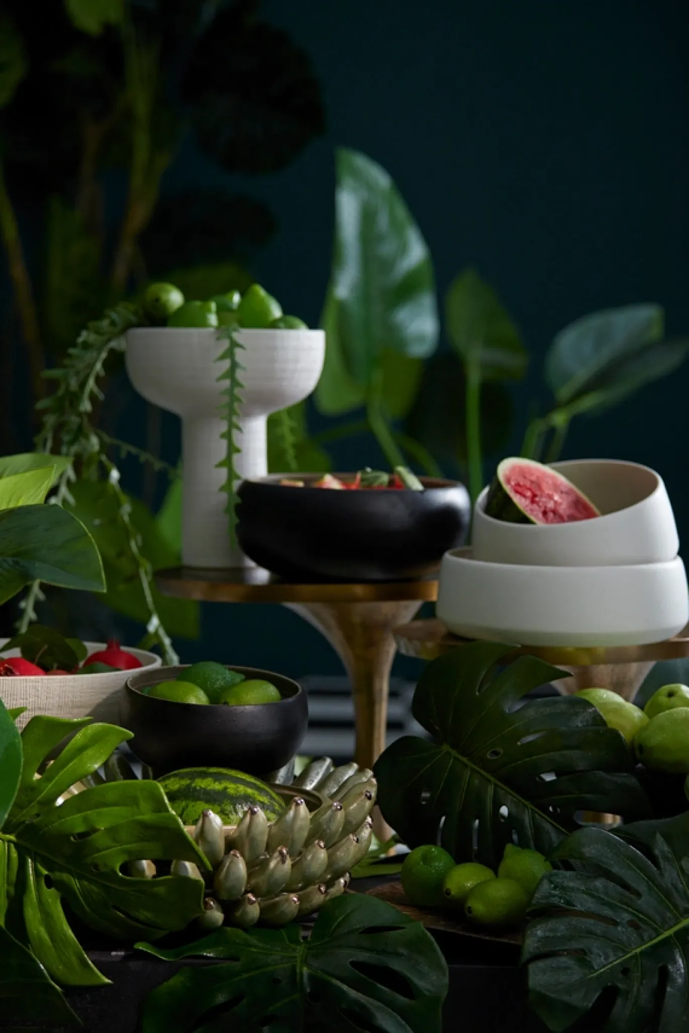 Light & Living Schaal Zita Keramiek Groen Parelmoer Ø34cm