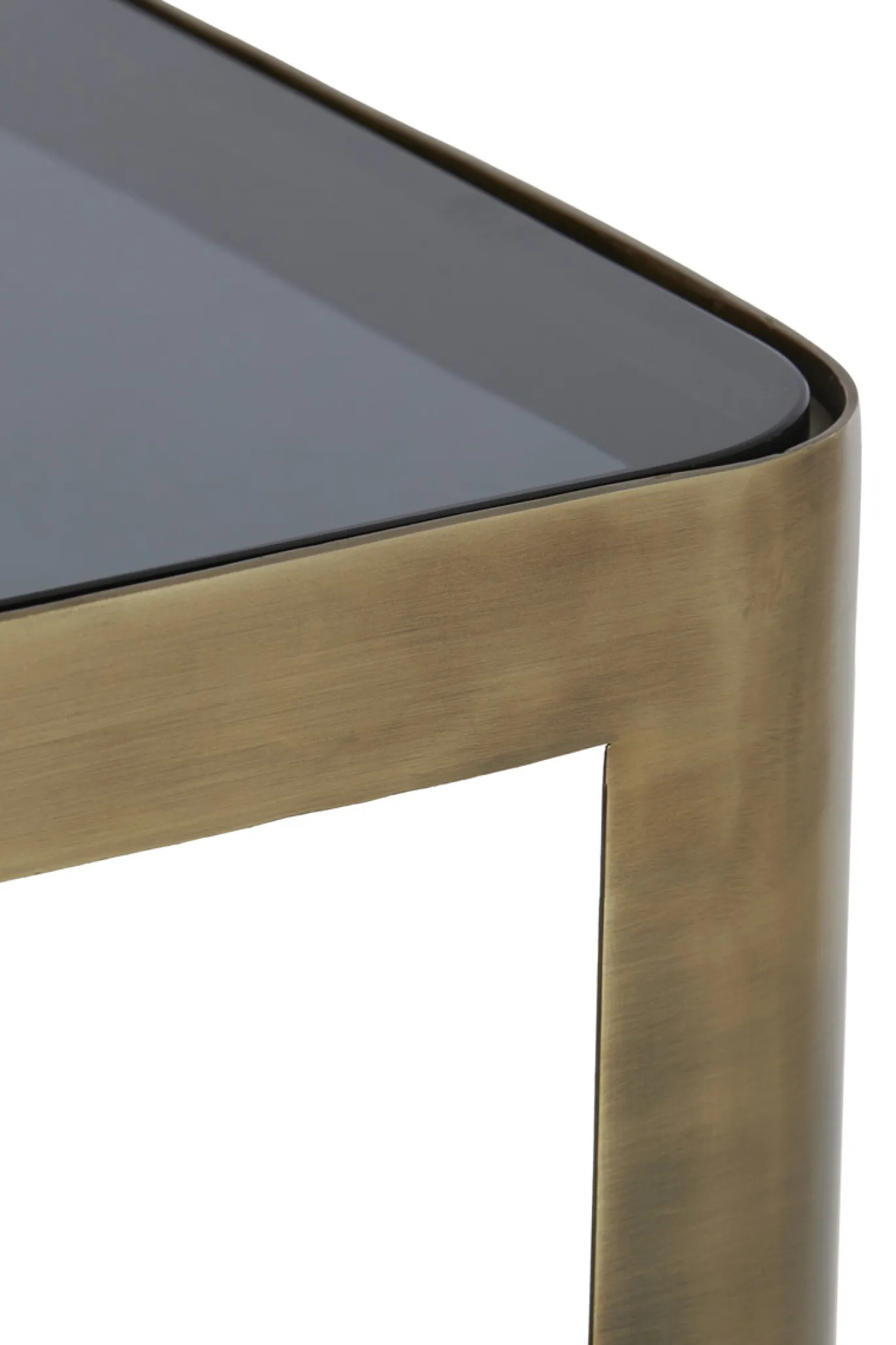 Light & Living Sidetable Oxe Glas Smoke/Brons Set van 2
