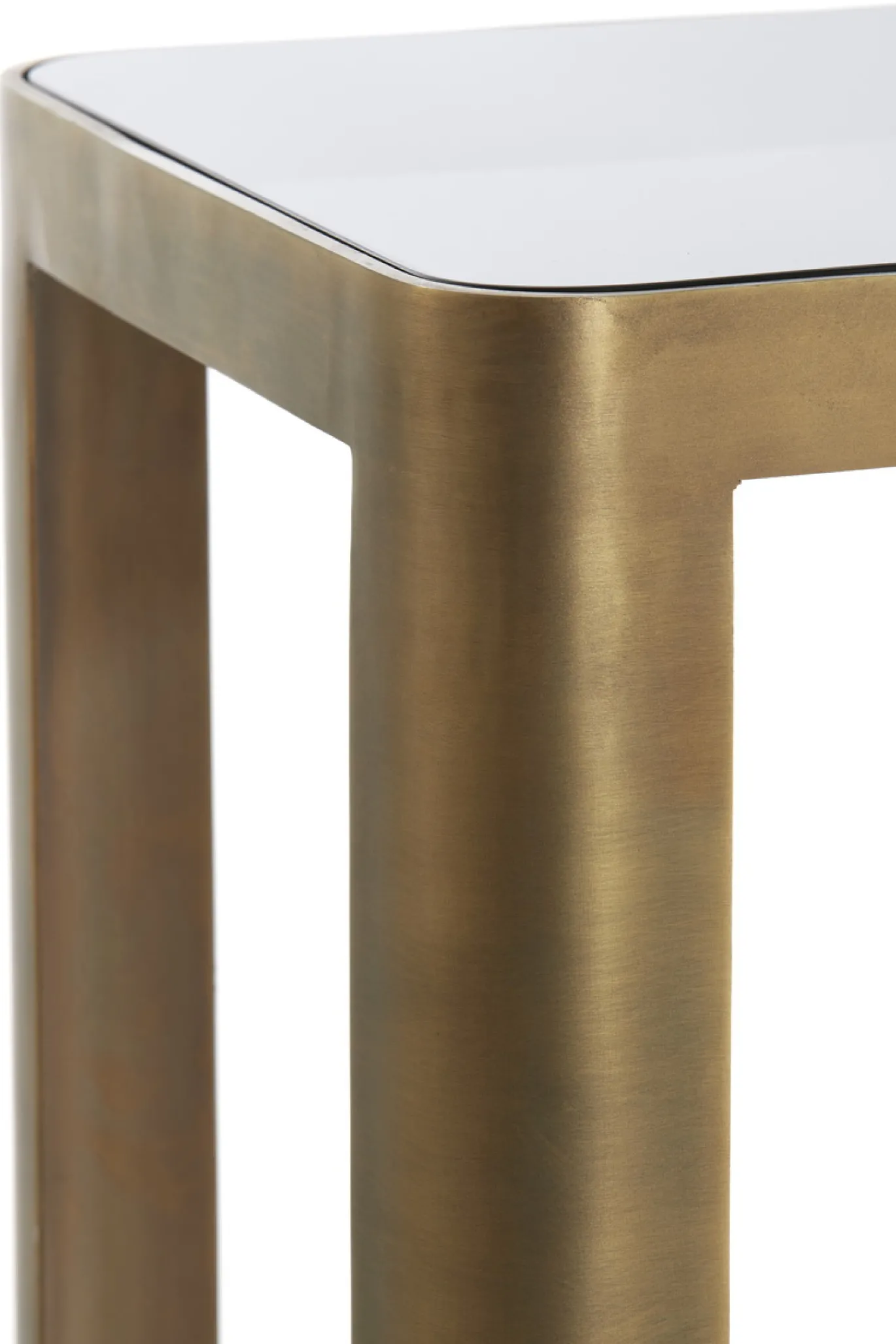 Light & Living Sidetable Oxe Glas Smoke/Brons Set van 2