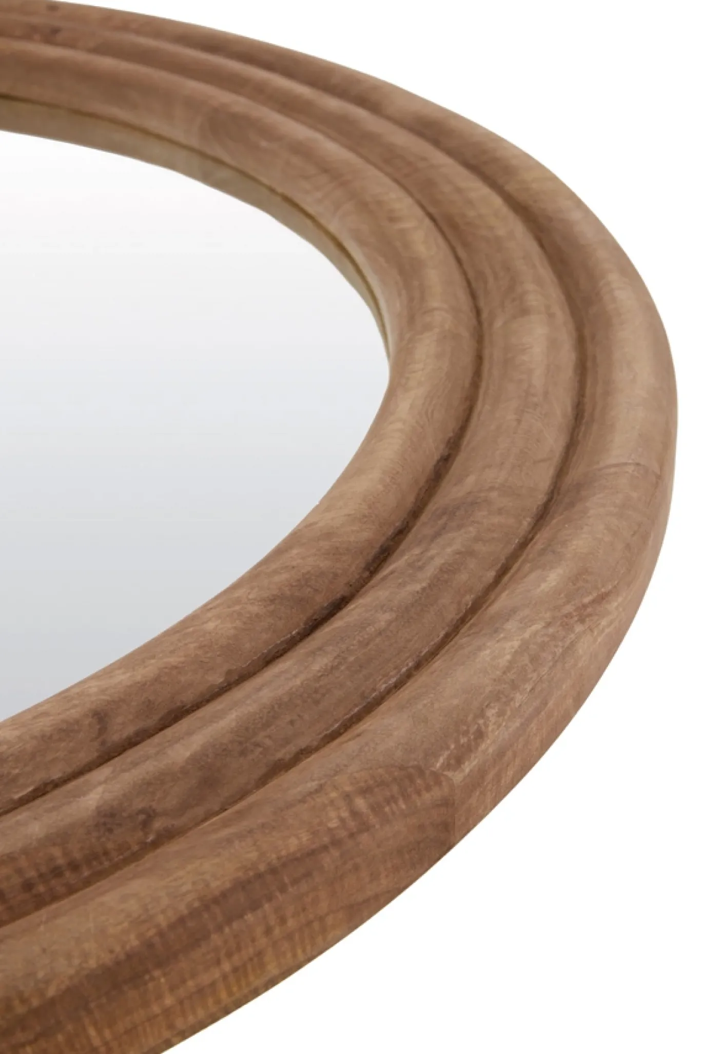 Light & Living Spiegel Florion Mangohout Bruin Ø100cm
