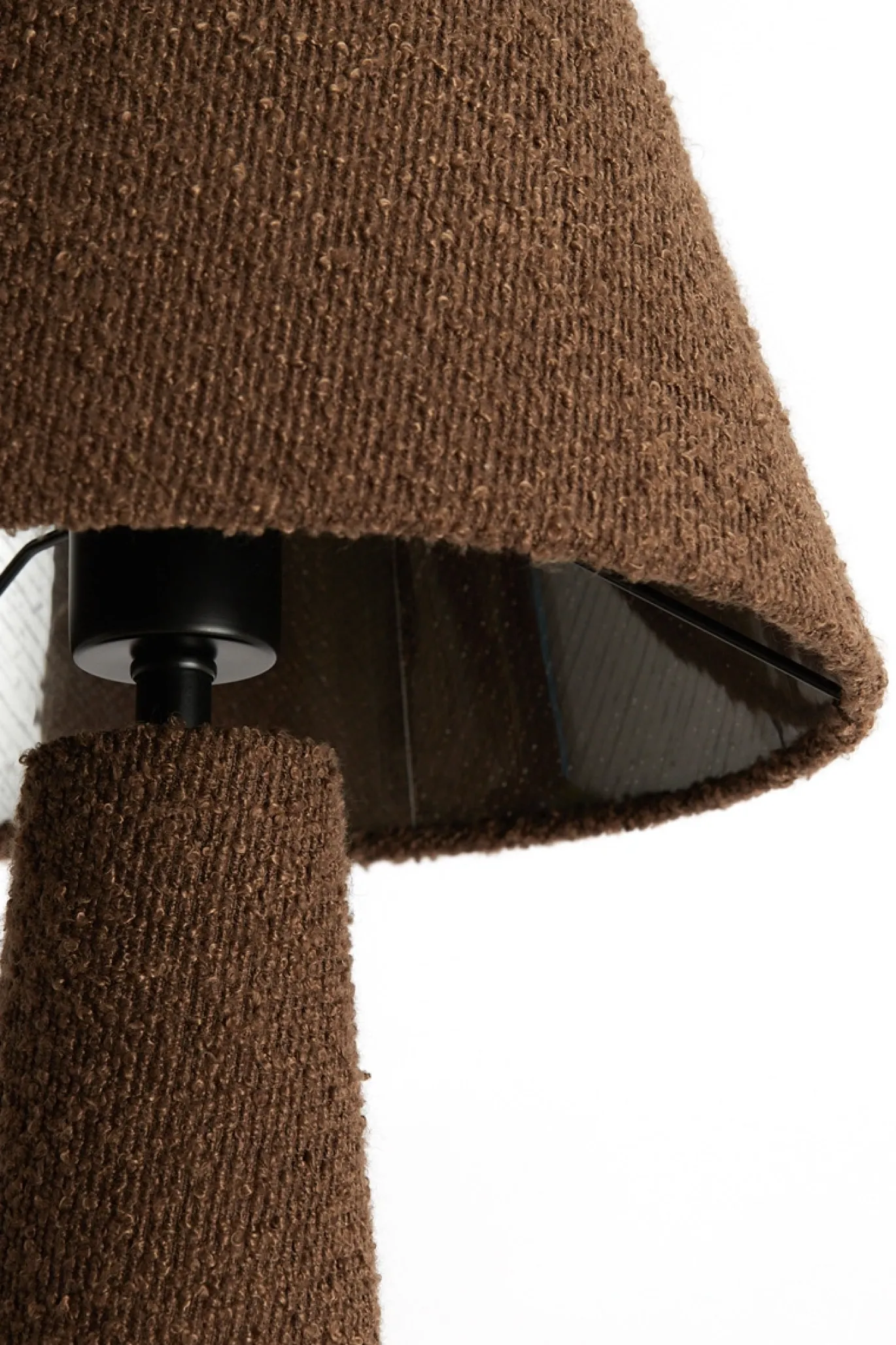 Light & Living Tafellamp Devia Bouclé Bruin
