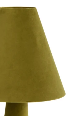 Light & Living Tafellamp Devia Velvet Groen