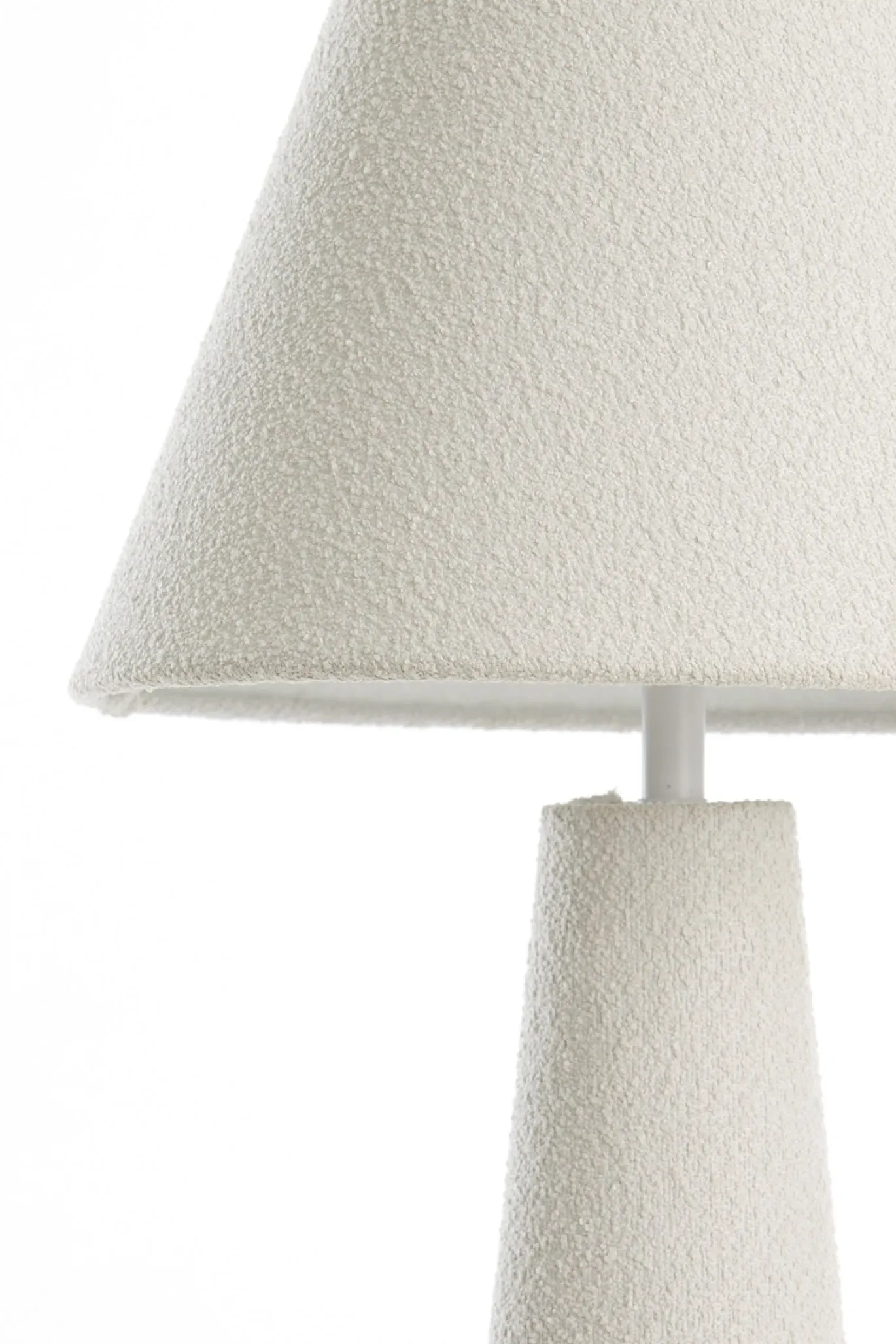 Light & Living Tafellamp Devia Bouclé Crème