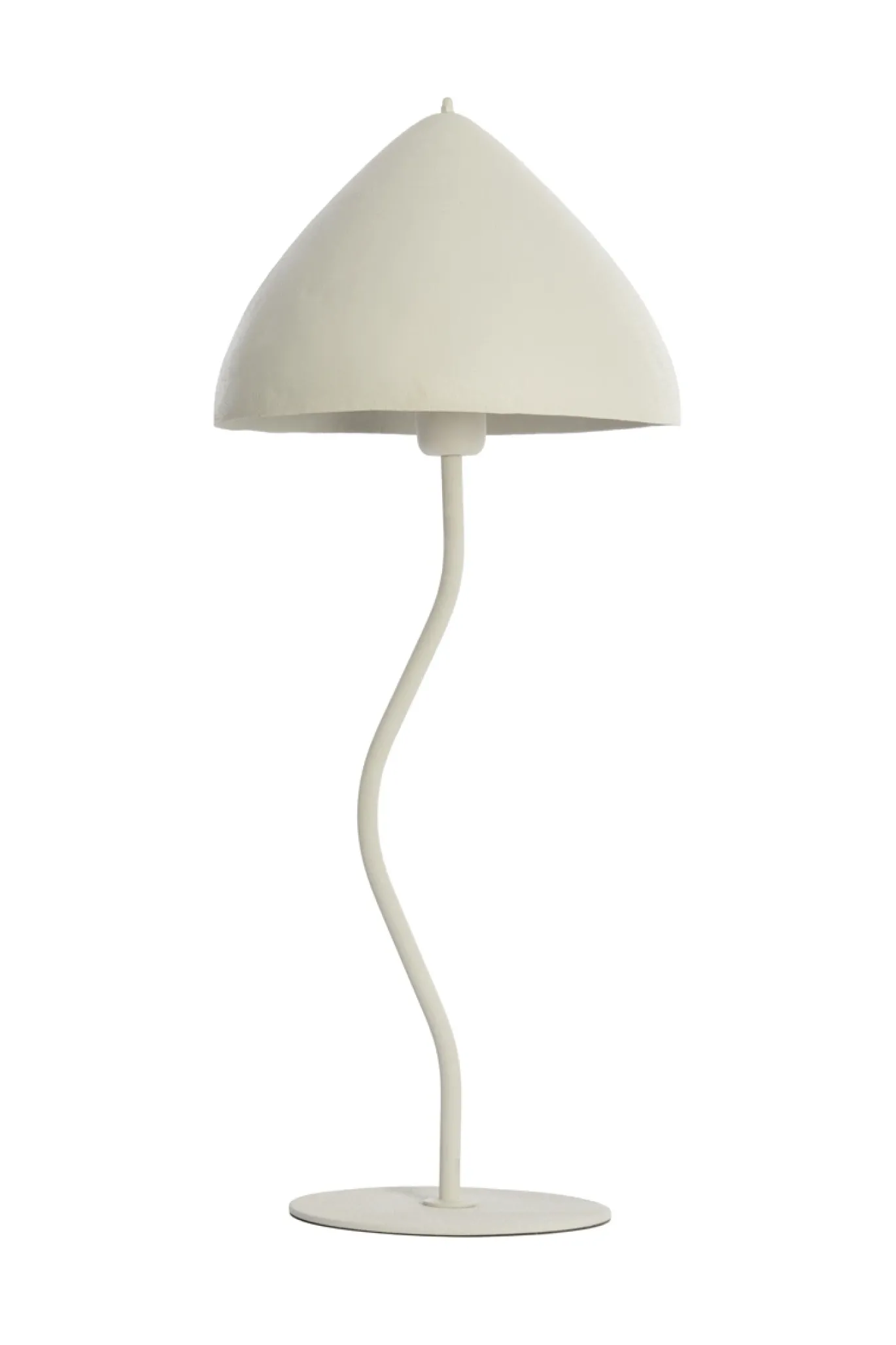 Light & Living Tafellamp Elimo Mat Crème Ø25x67cm