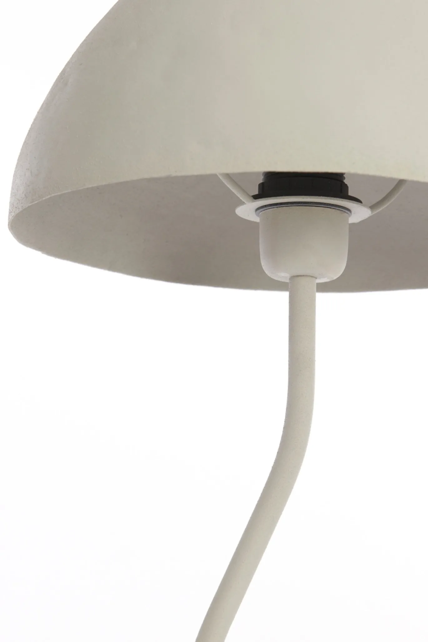Light & Living Tafellamp Elimo Mat Crème Ø25x67cm