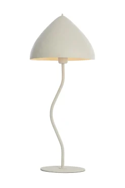 Light & Living Tafellamp Elimo Mat Crème Ø25x67cm