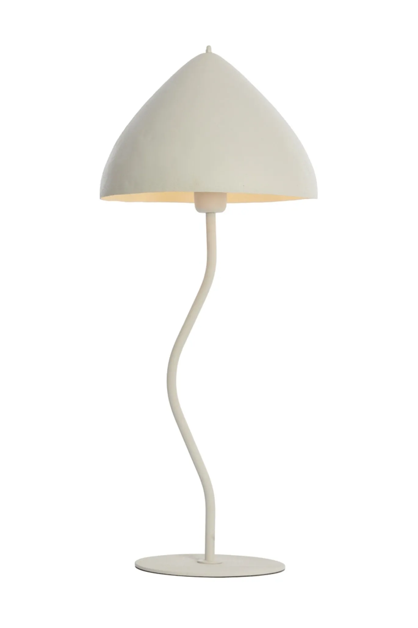 Light & Living Tafellamp Elimo Mat Crème Ø25x67cm