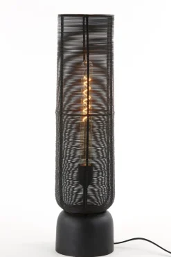 Light & Living Tafellamp Lezuza Mat Zwart 60cm