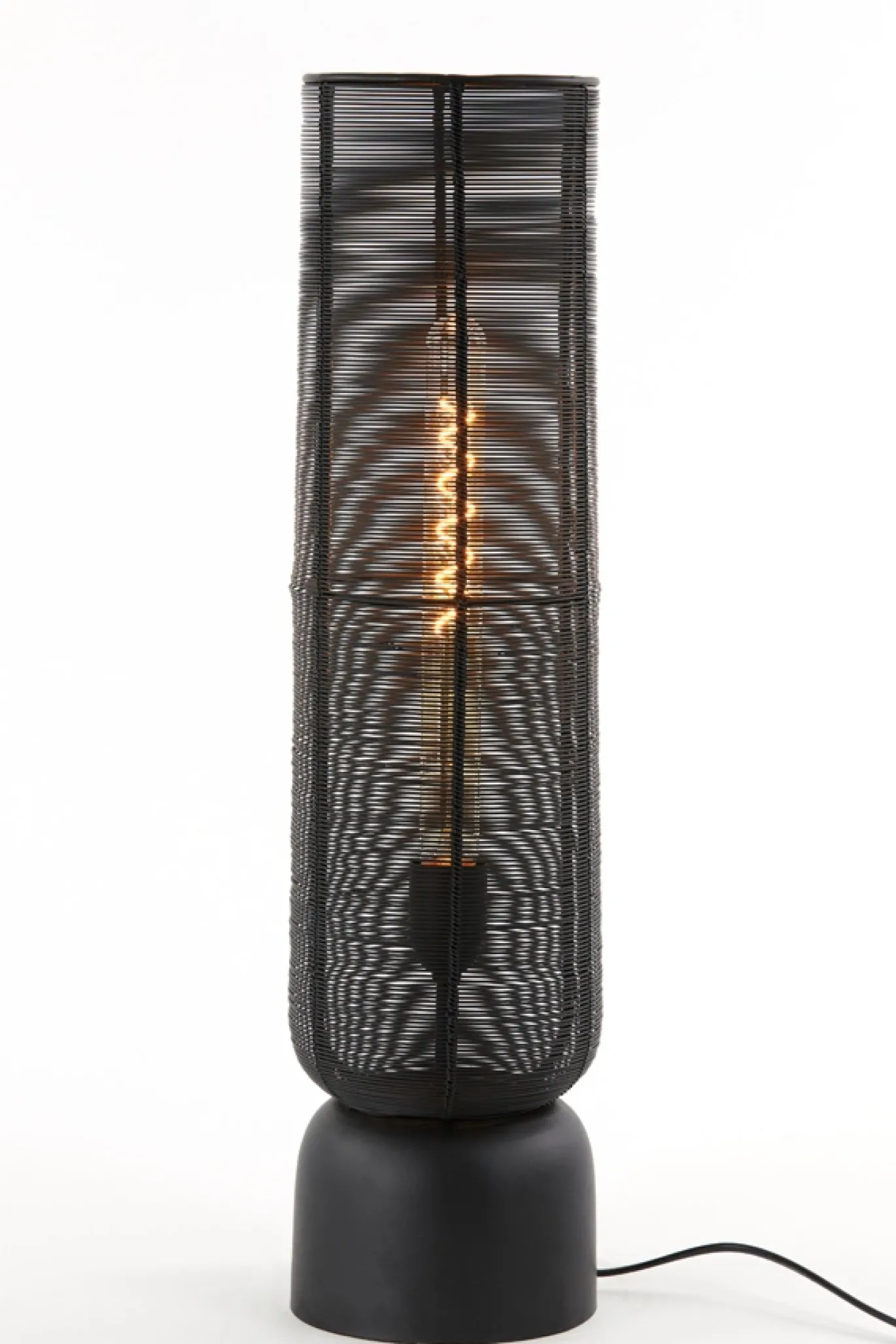 Light & Living Tafellamp Lezuza Mat Zwart 60cm