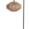 Light & Living Tafellamp Lyra Naturel+Mat Zwart Ø26x60 cm