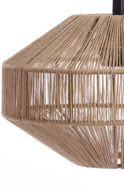 Light & Living Tafellamp Lyra Naturel+Mat Zwart Ø26x60 cm