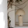 Light & Living Tafellamp Qazu Crème Ø30cm