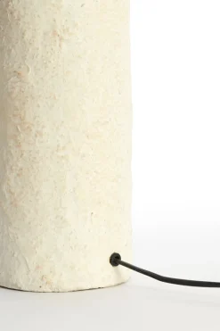 Light & Living Tafellamp Qazu Crème Ø30cm