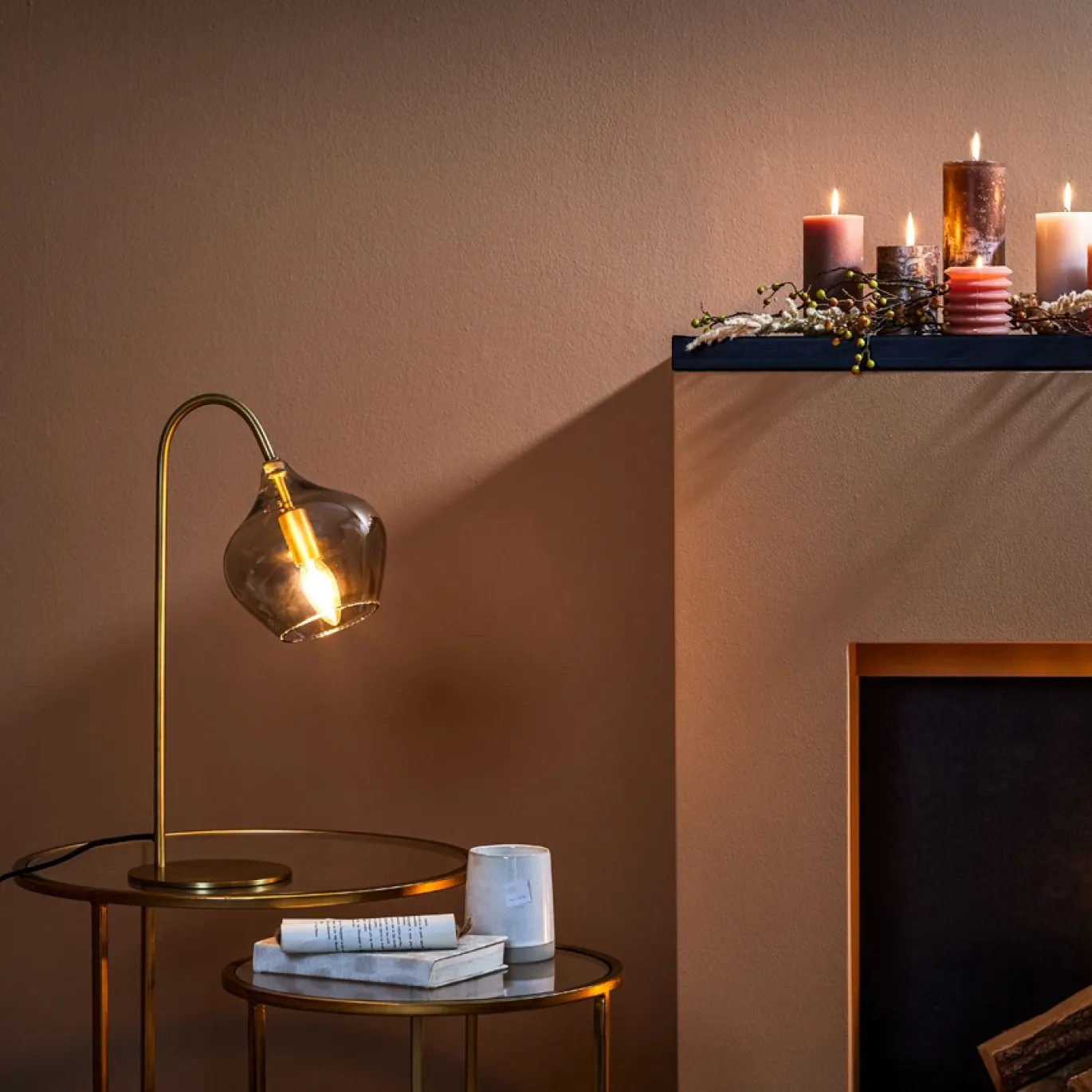 Light & Living Tafellamp Rakel Antiek Brons 50cm