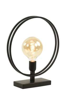 Light & Living Tafellamp Rudra Mat Zwart L