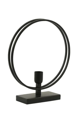 Light & Living Tafellamp Rudra Mat Zwart L