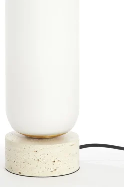 Light & Living Tafellamp Rylano Glas Wit S