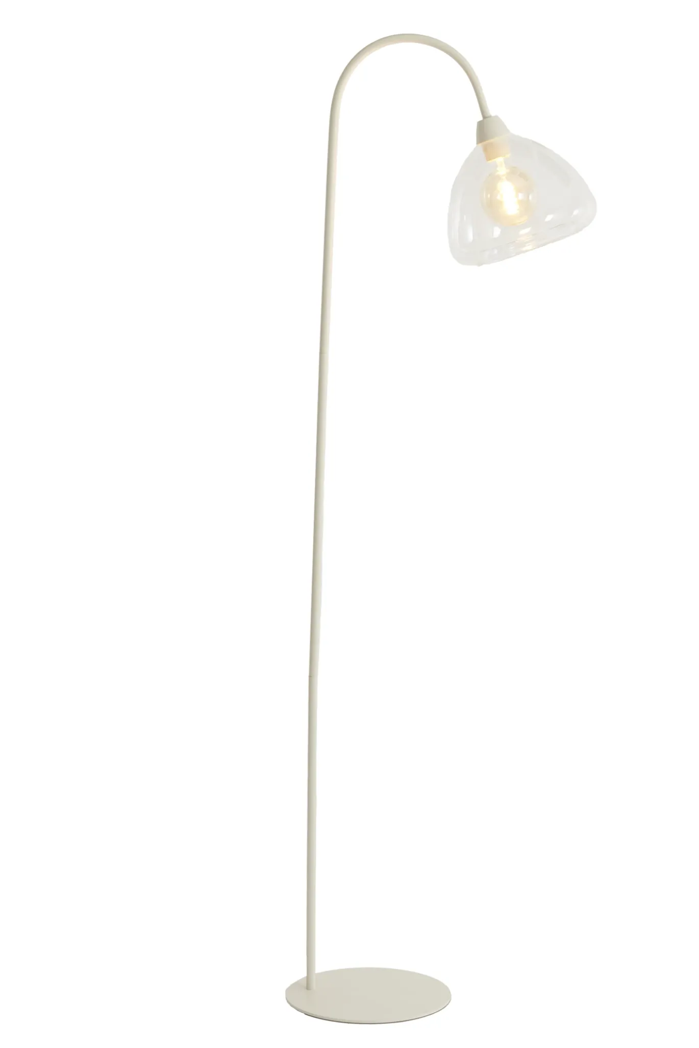 Light & Living Vloerlamp Bisho Crème