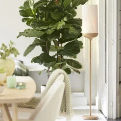 Light & Living Vloerlamp Dania Naturel/Crème