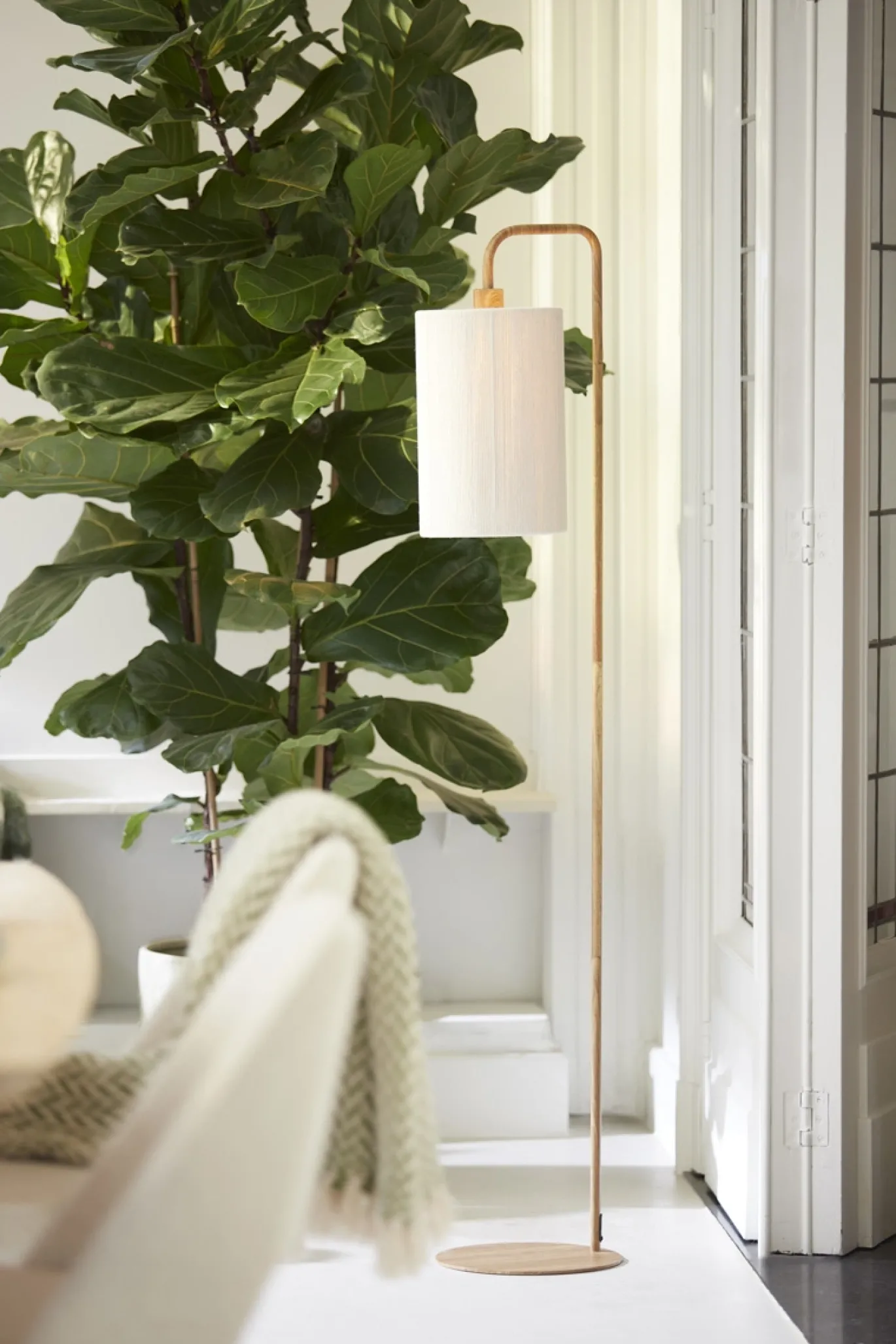 Light & Living Vloerlamp Donio Naturel/Crème