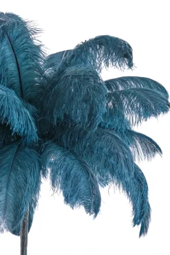 Light & Living Vloerlamp Feather Blauw