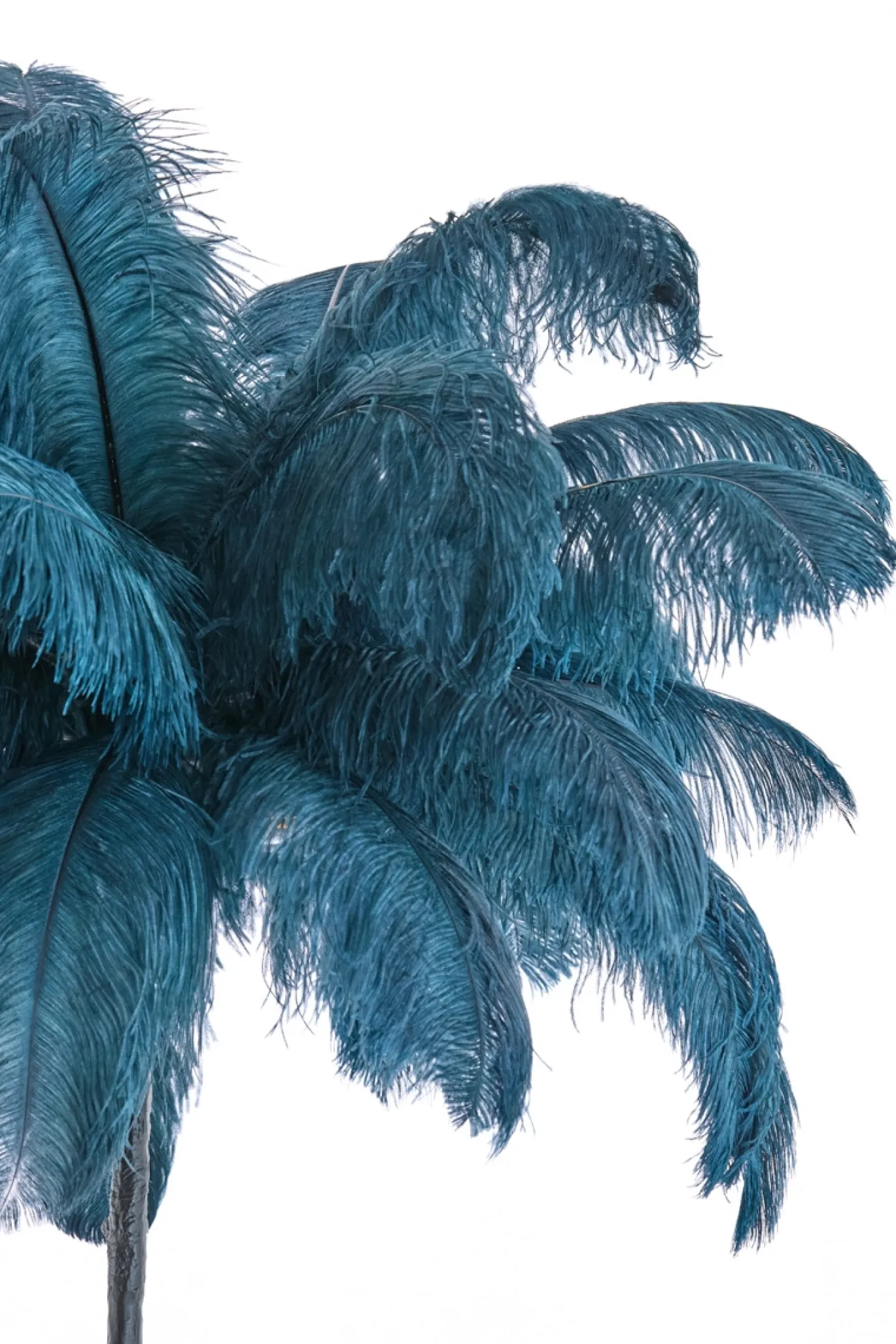 Light & Living Vloerlamp Feather Blauw