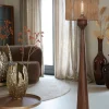 Light & Living Vloerlamp Festina Mangohout Roodbruin 125cm