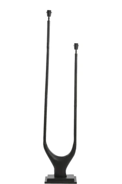 Light & Living Vloerlamp Gavi 2-Lichts Mat Zwart