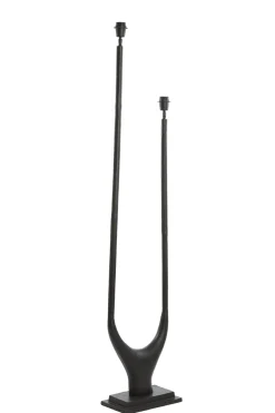Light & Living Vloerlamp Gavi 2-Lichts Mat Zwart