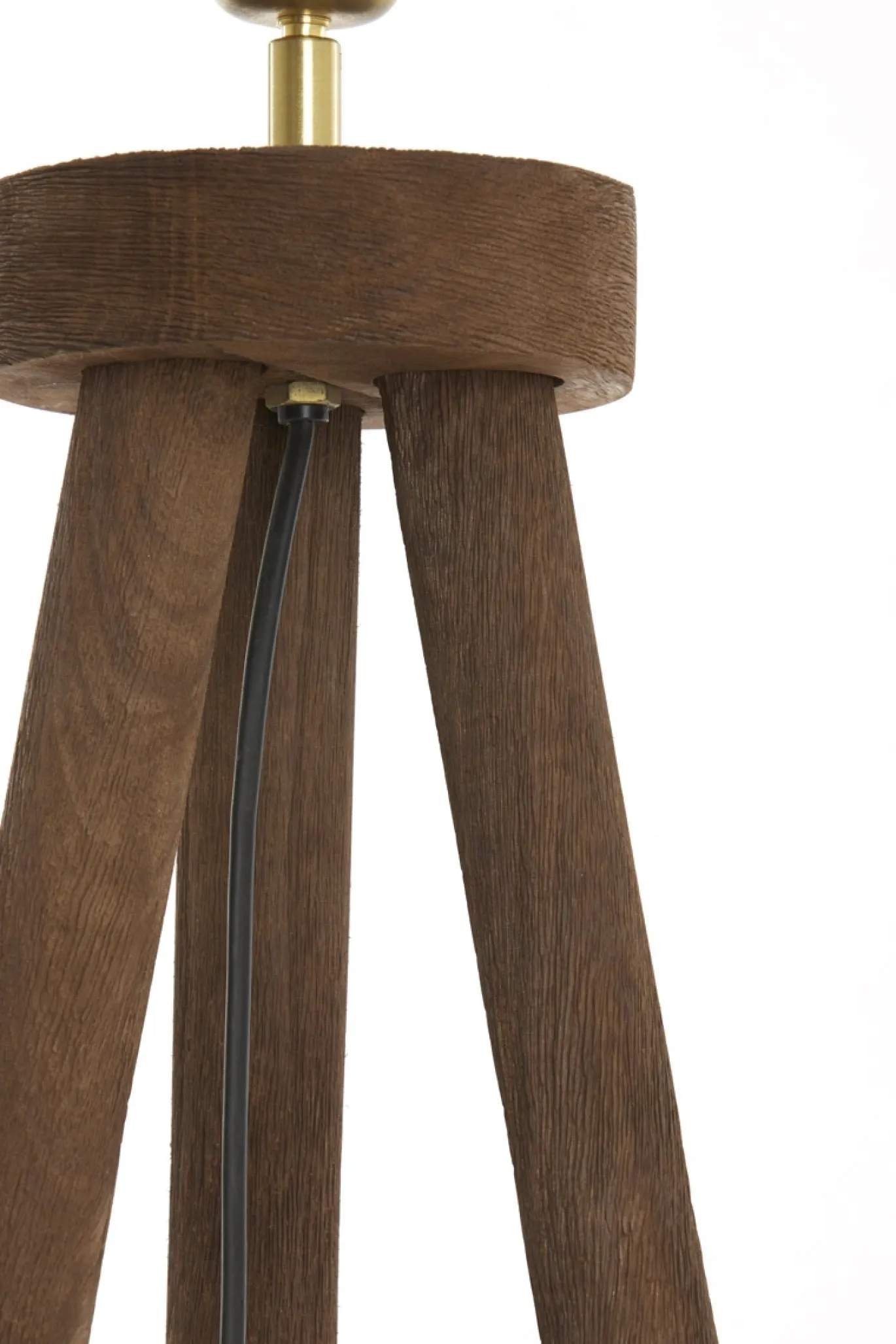 Light & Living Vloerlamp Ilias Driepoot Donkerbruin