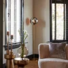 Light & Living Vloerlamp Medina Glas Smoke/Goud 160cm