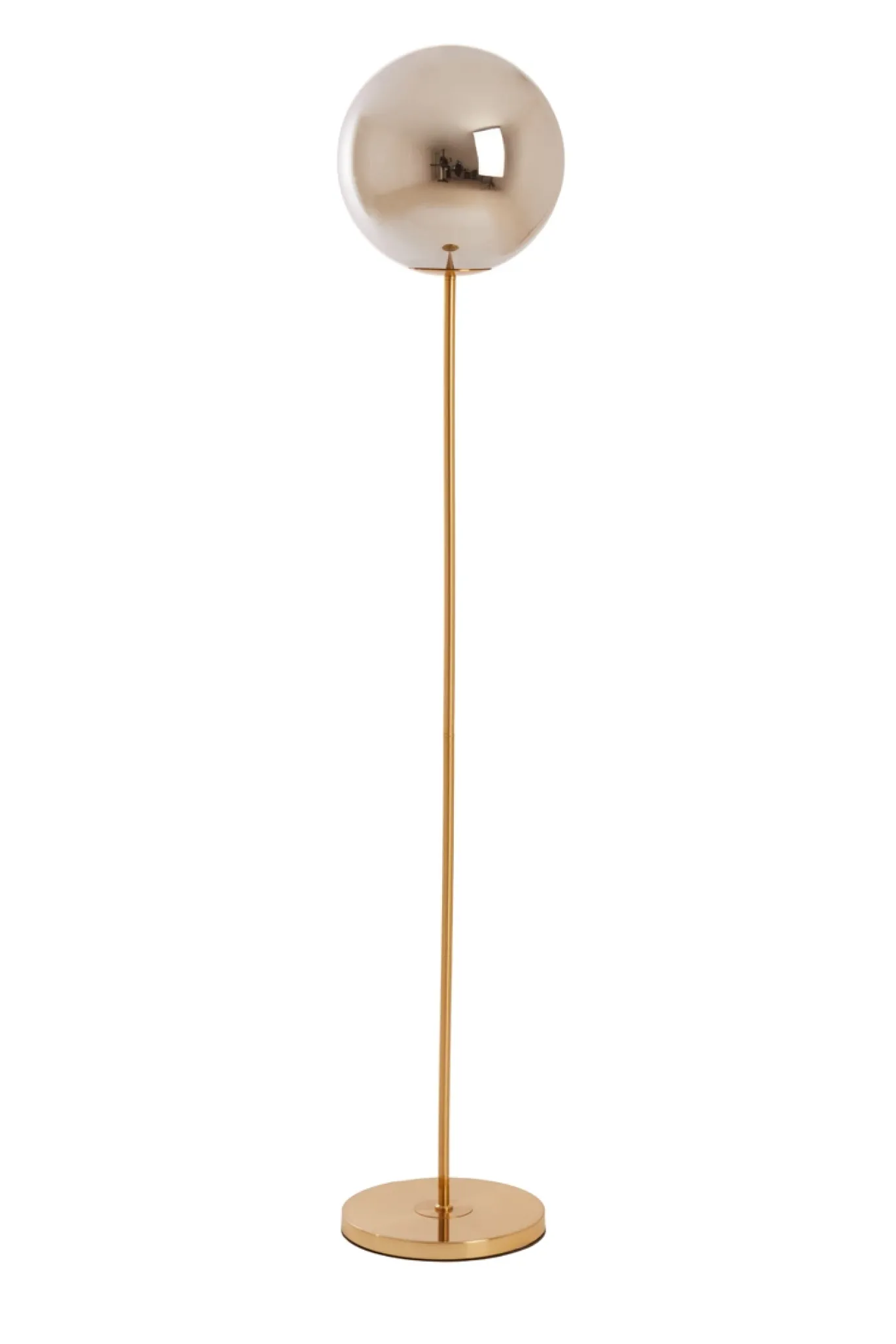 Light & Living Vloerlamp Medina Glas Smoke/Goud 160cm