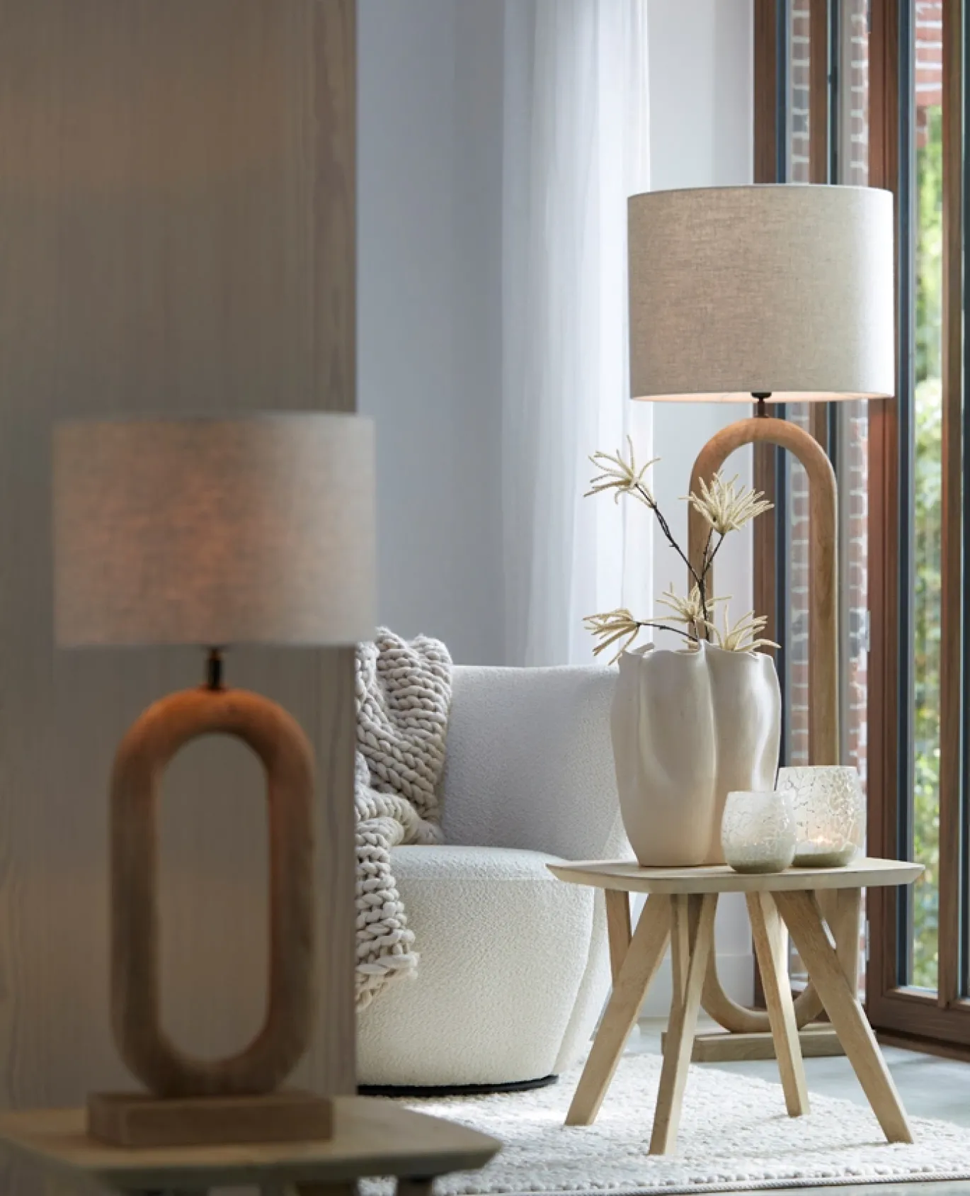 Light & Living Vloerlamp Paceco Mangohout