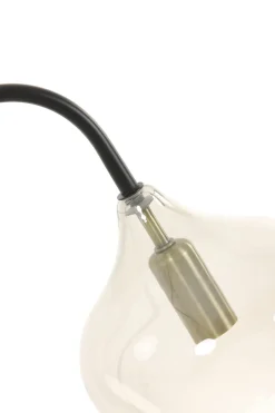 Light & Living Vloerlamp Rakel Mat Zwart/Smoke 160cm