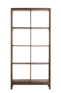 Light & Living Wandkast Sondrio Open Mangohout Mat Donkerbruin 95x190cm
