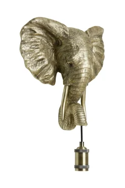 Light & Living Wandlamp Elephant Licht Goud 35x36cm