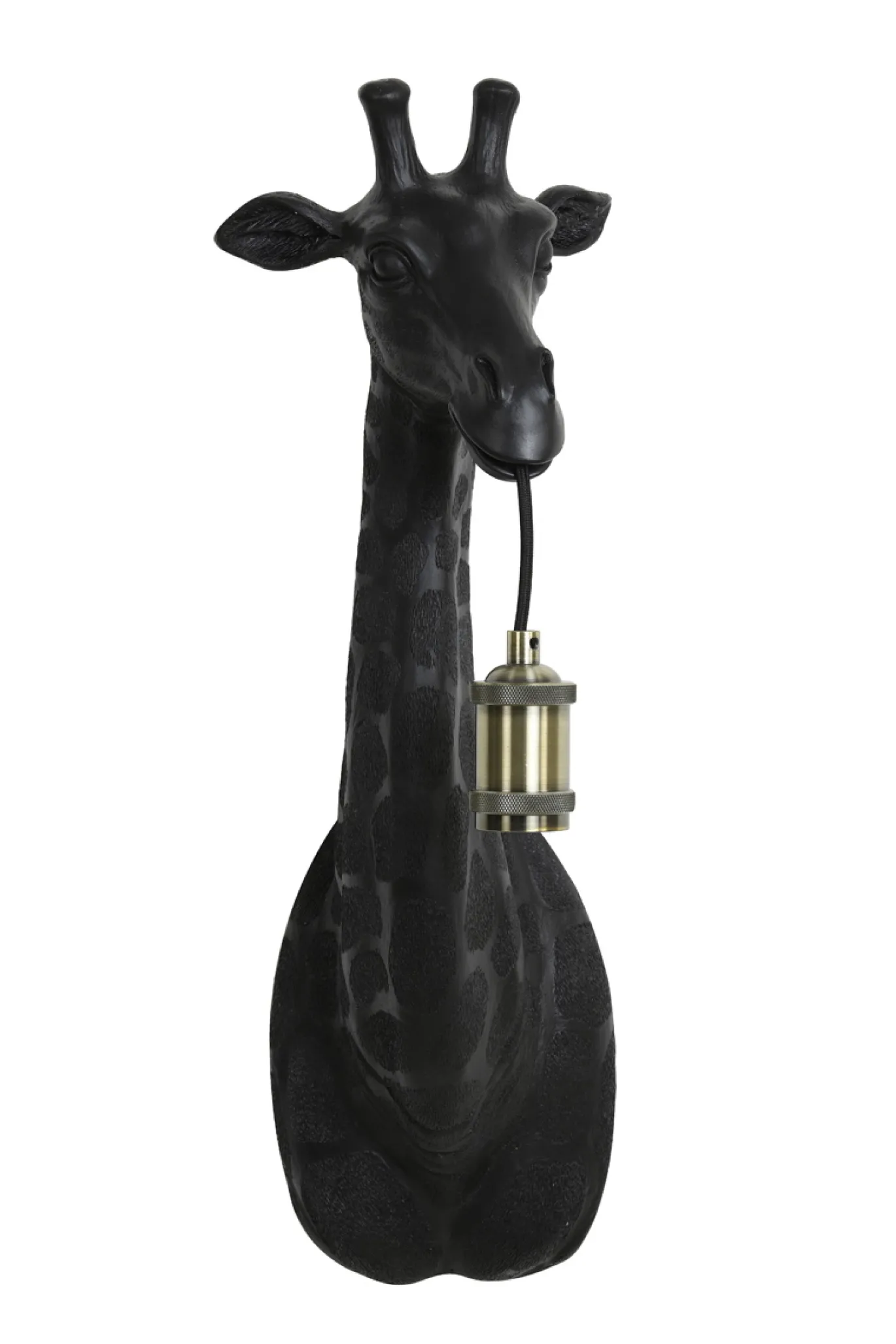 Light & Living Wandlamp Giraffe Mat Zwart 61cm