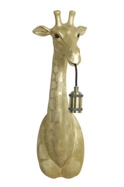 Light & Living Wandlamp Giraffe Goud 61cm