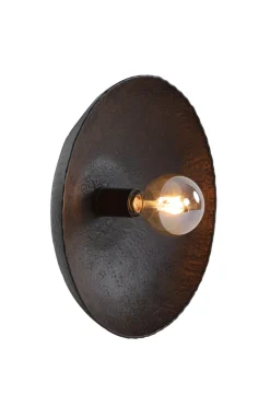 Light & Living Wandlamp Neva Mat Zwart Ø40cm