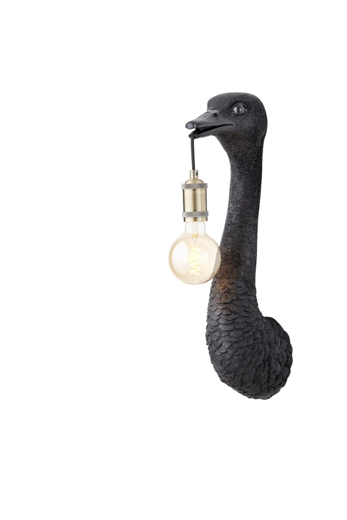 Light & Living Wandlamp Ostrich Mat Zwart M