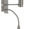 Light & Living Wandlamp Regina met Ledflex Nikkel Satijn