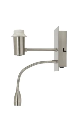 Light & Living Wandlamp Regina met Ledflex Nikkel Satijn
